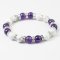 10MM AMETHYST/HOWLITE  SIL