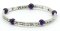 BANGLE - SCROLL - ASST STONES